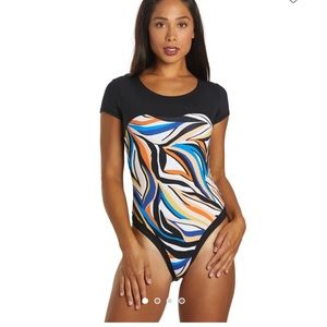 Hurley sand dunes SS swimsuit UPF 50